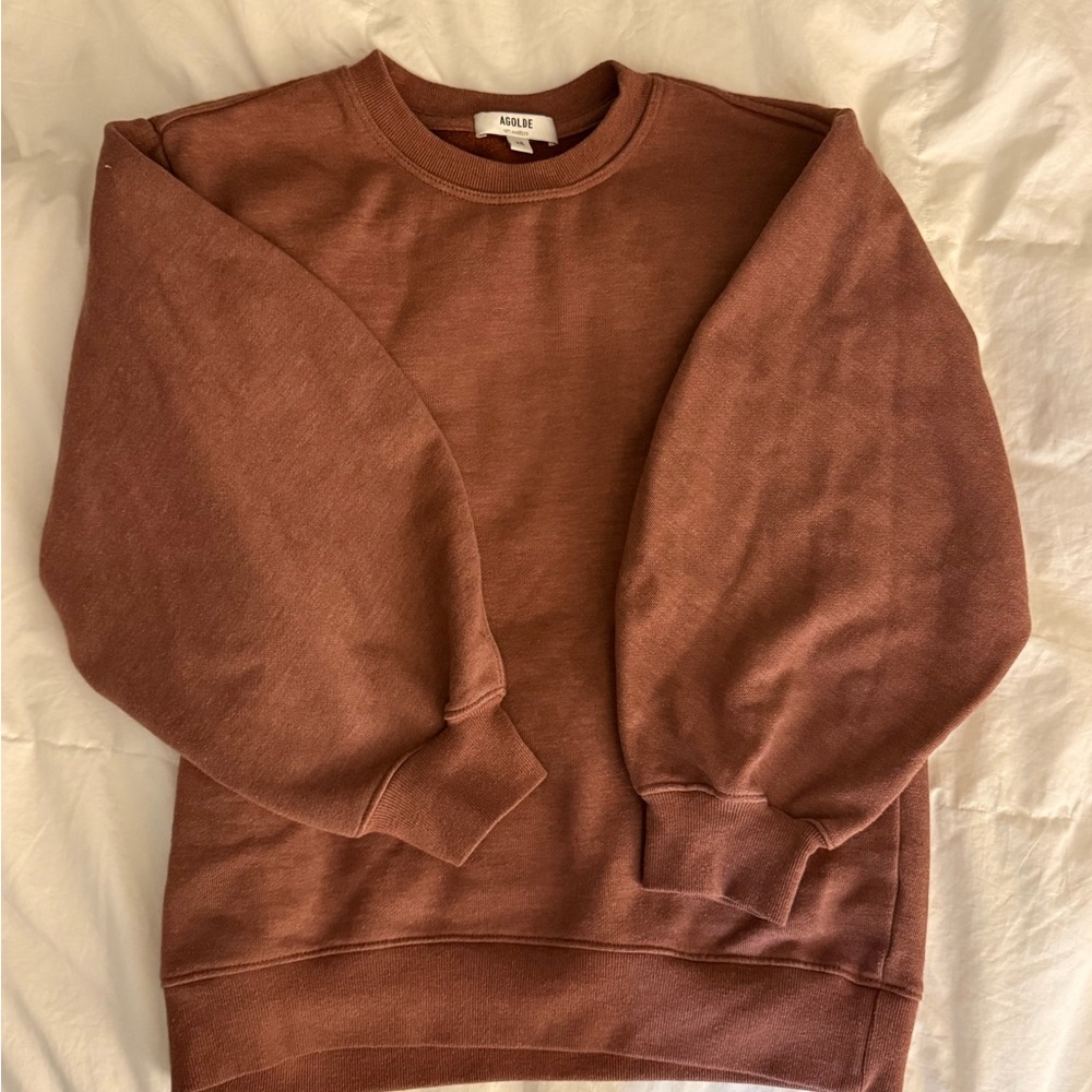 Agolde women’s Crewneck Sweatshirt - Rust